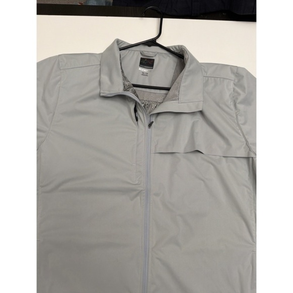 Greg Norman Weatherknit Golf Jacket Gray XXL Wind Water Resistant. 5162